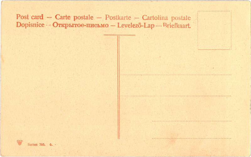 post card back