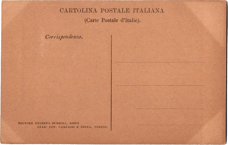 post card back