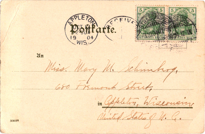 post card back