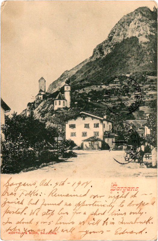 a black and white photo of a village