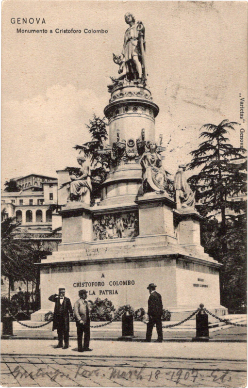 a statue on top of a monument