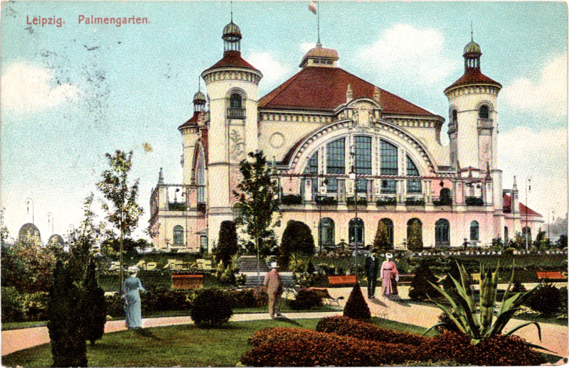 a large building with a red roof