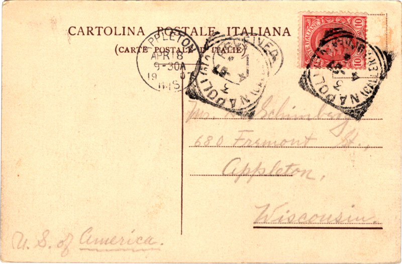 post card back