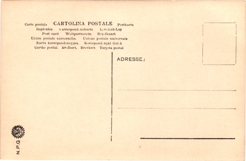 post card back