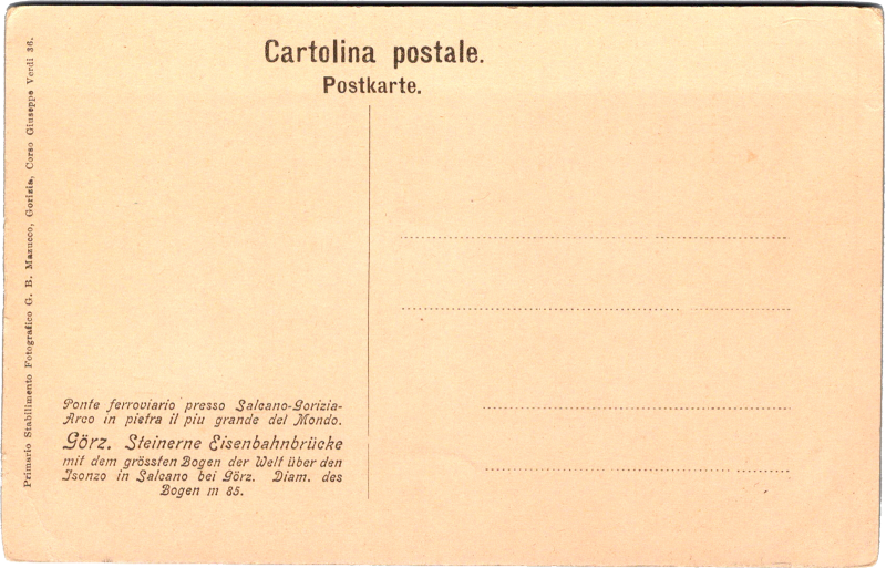 post card back