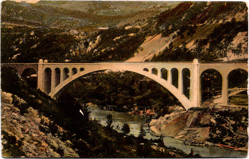 a bridge over a river