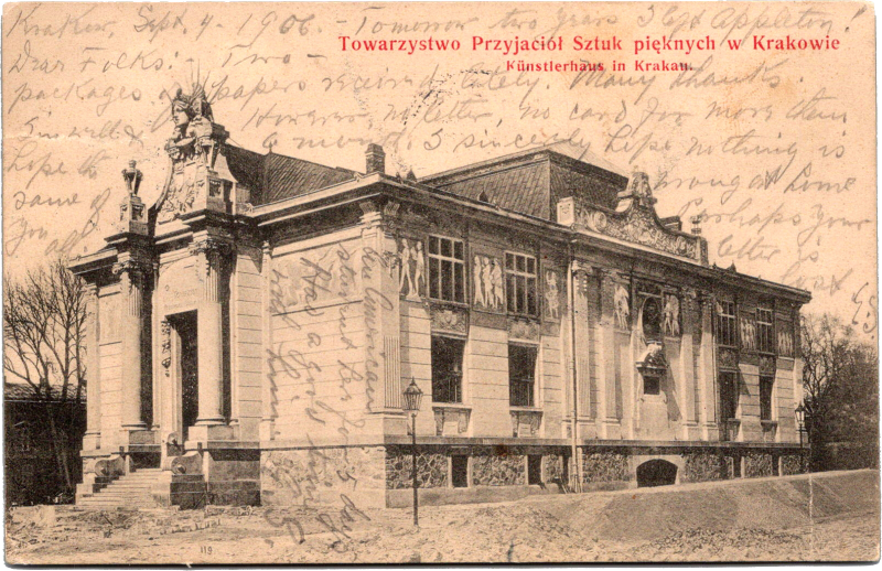 a building with a statue on the front