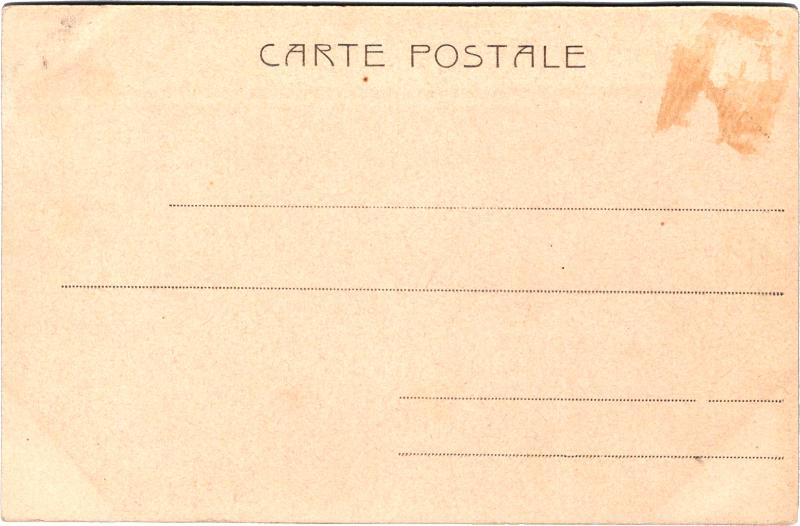 post card back