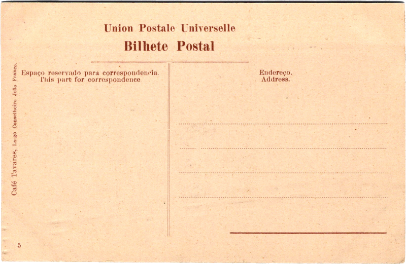 post card back