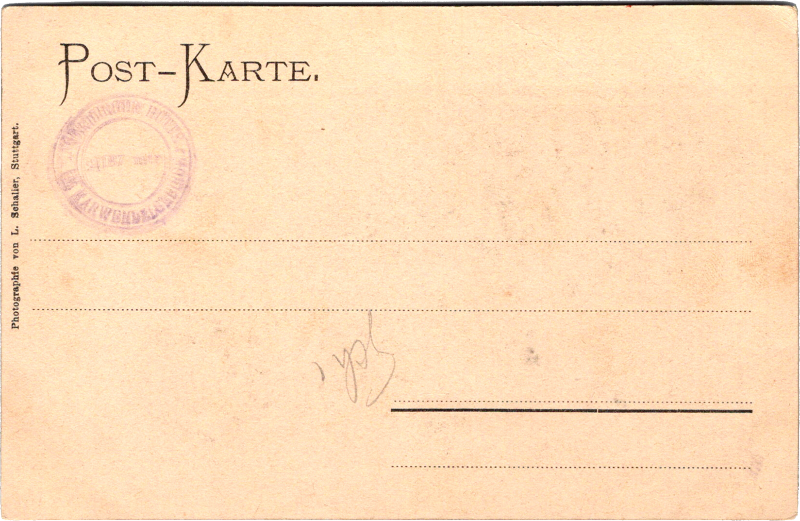 post card back