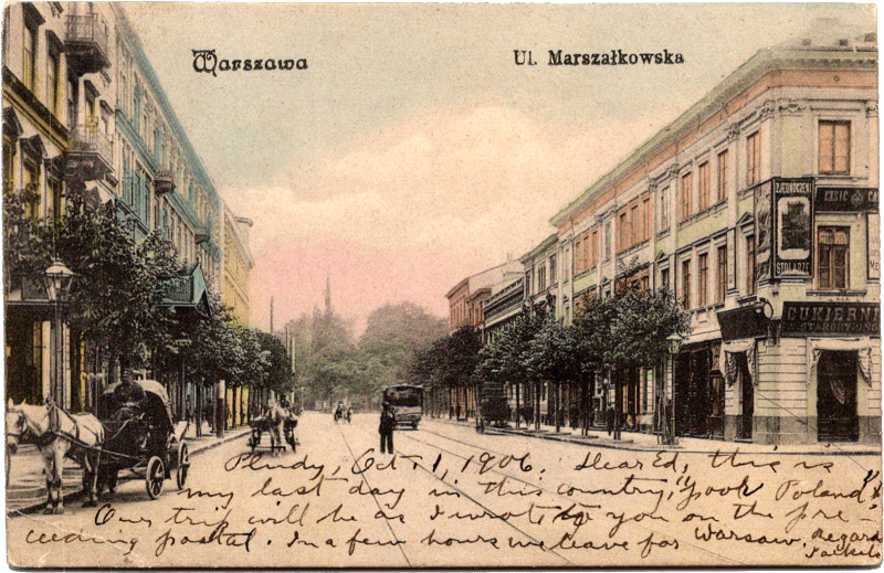 a street with buildings and people on it