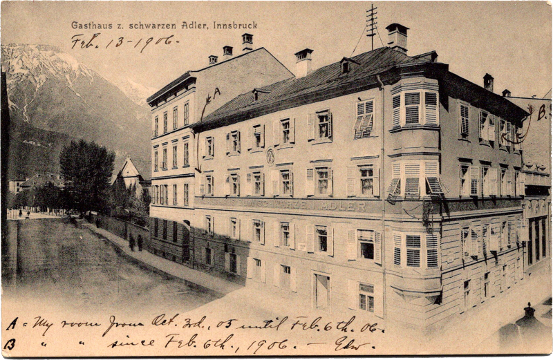 a building with a road