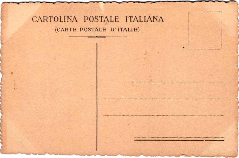 post card back