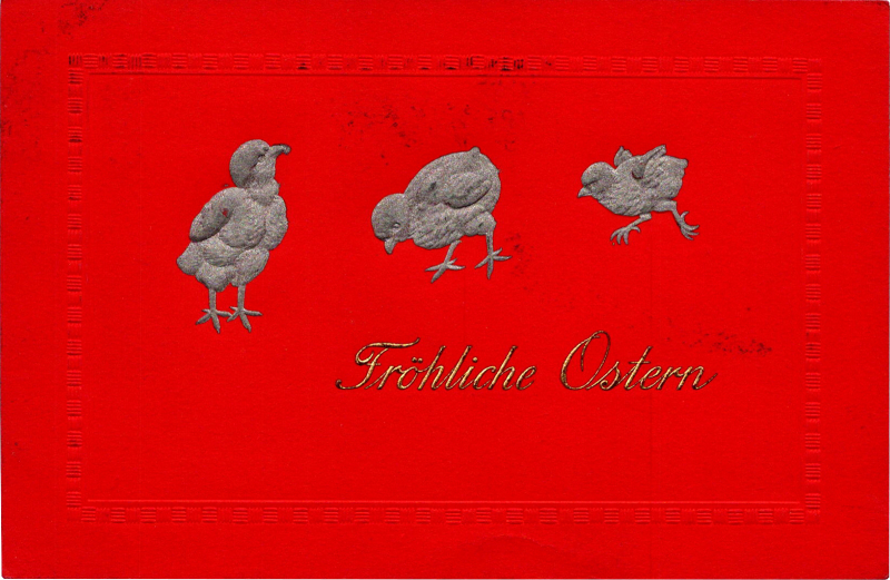 a red card with three birds