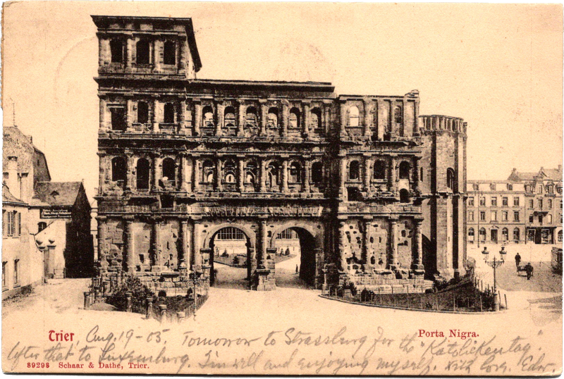 an old photo of Trier