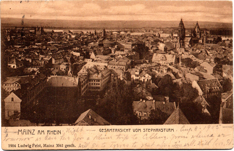 an aerial view of a city